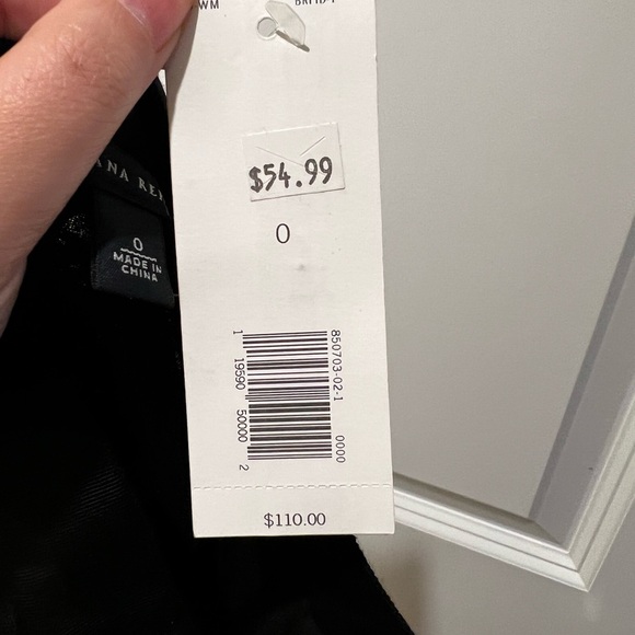 Banana Republic Black Rosette Floral Textured Skirt Size 0 NWT - Picture 6 of 9